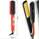 Ensemble peigne cheveux et lisseur cheveux ondulés