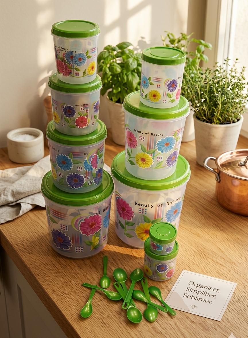 Pots en plastique 18pcs