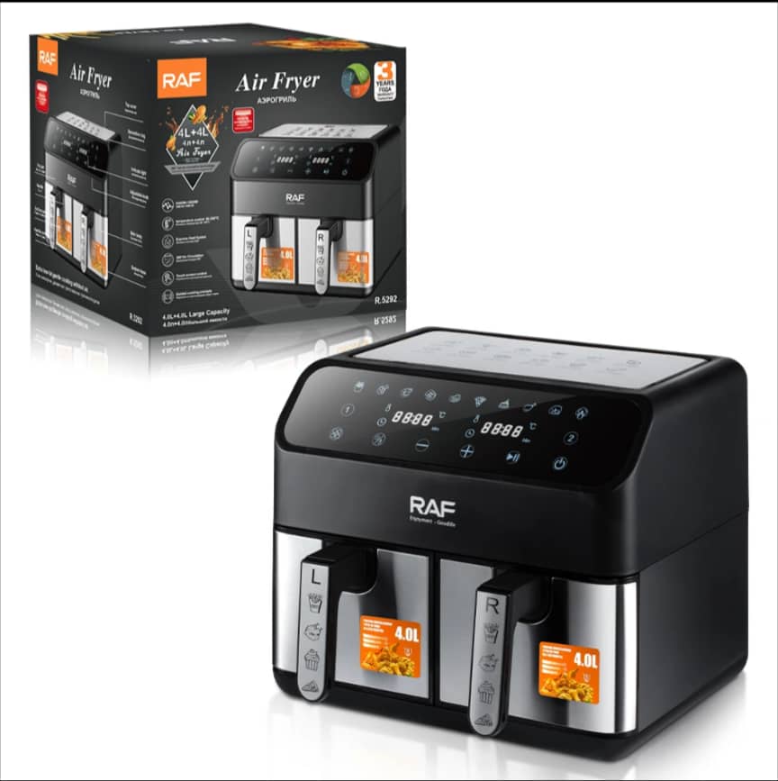 Friteuse électrique 4L+4L
