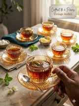 Tasse et sous-tasse 6pcs