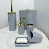 Accessoires salle de bain 6pcs