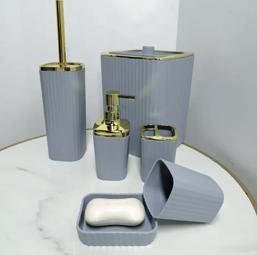 Accessoires salle de bain 6pcs