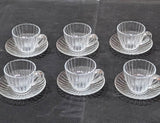 Tasse et sous-tasse 6pcs
