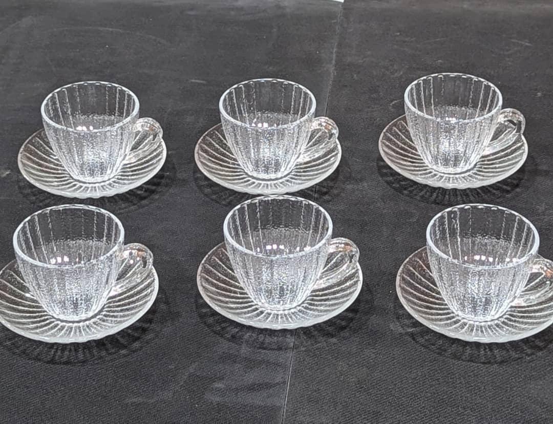 Tasse et sous-tasse 6pcs