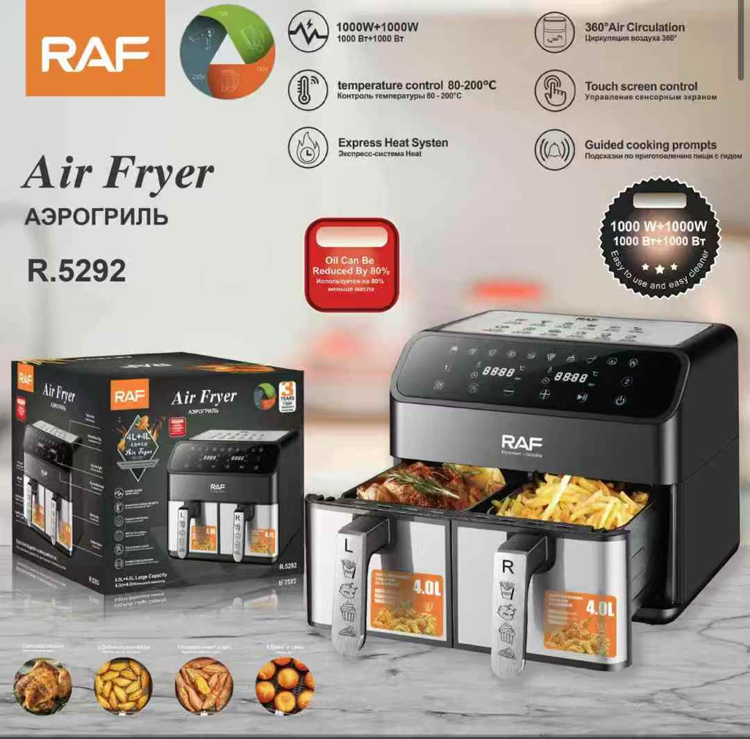 Friteuse électrique 4L+4L