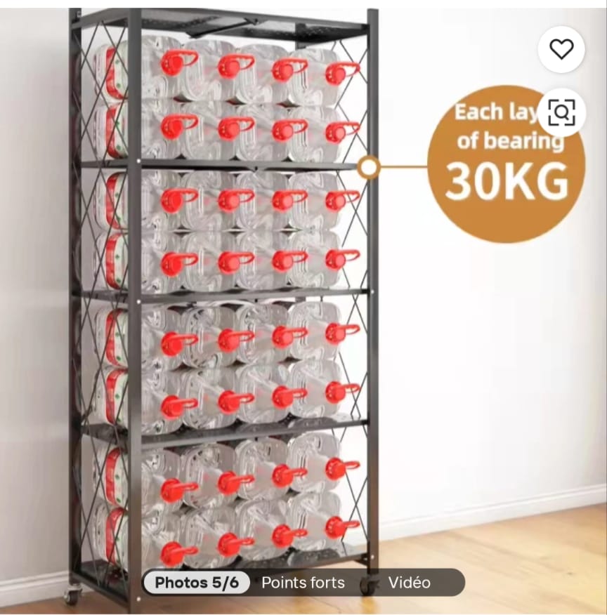 Étagère 5 niveau en fer