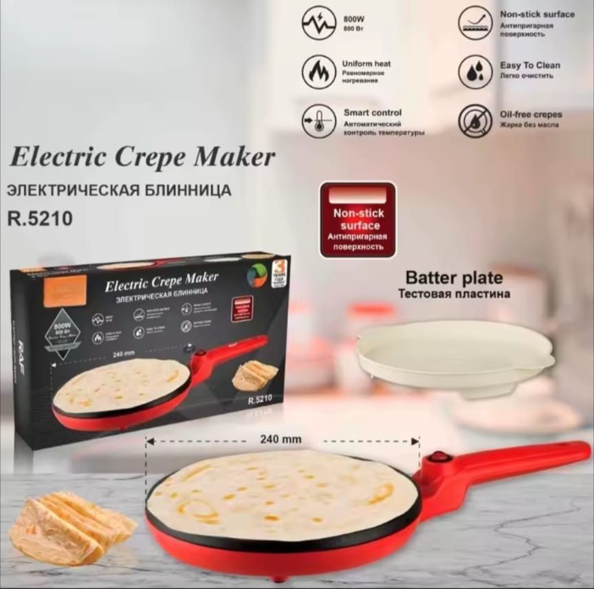 Poêle crêpe électrique
