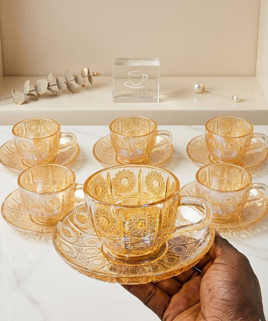 Tasse et sous-tasse 6pcs