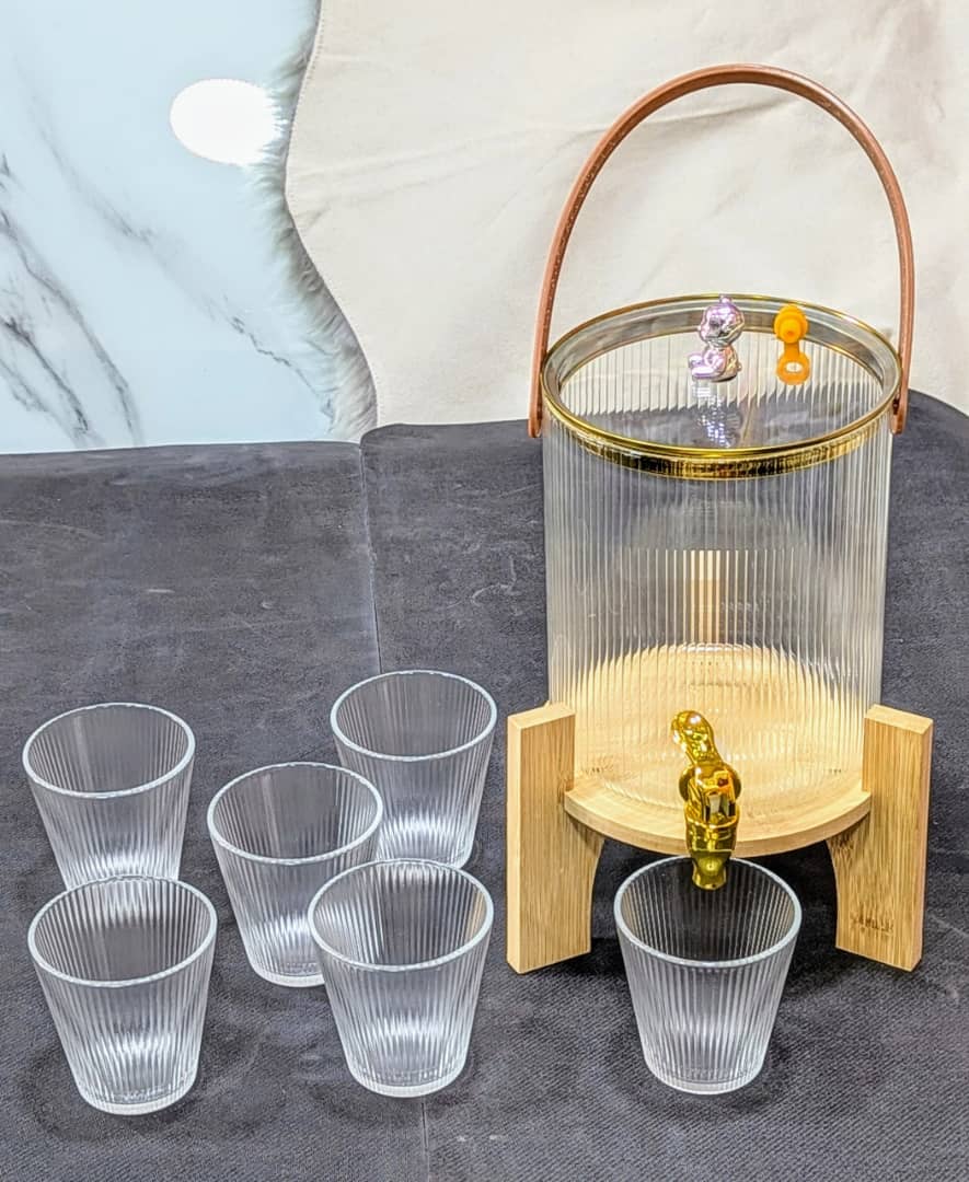 Fontaine verre 7pcs