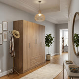 Armoire Maron 4 battant