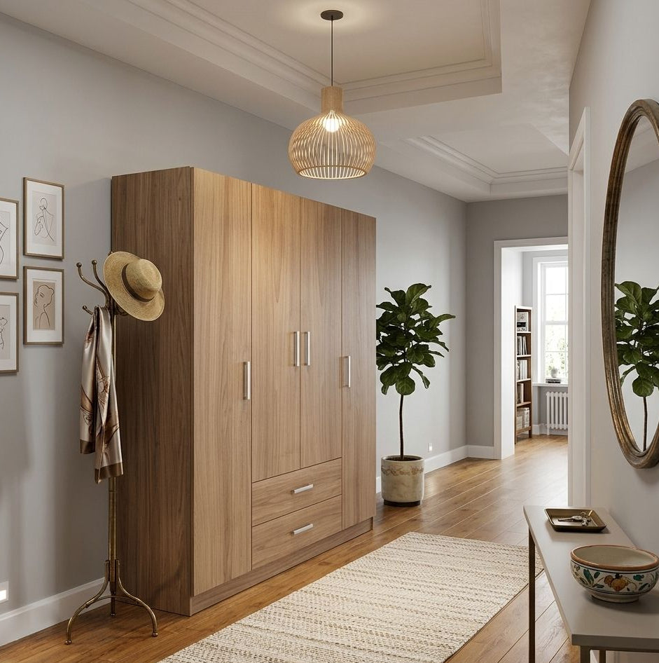 Armoire Maron 4 battant