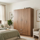 Armoire Maron 4 battant