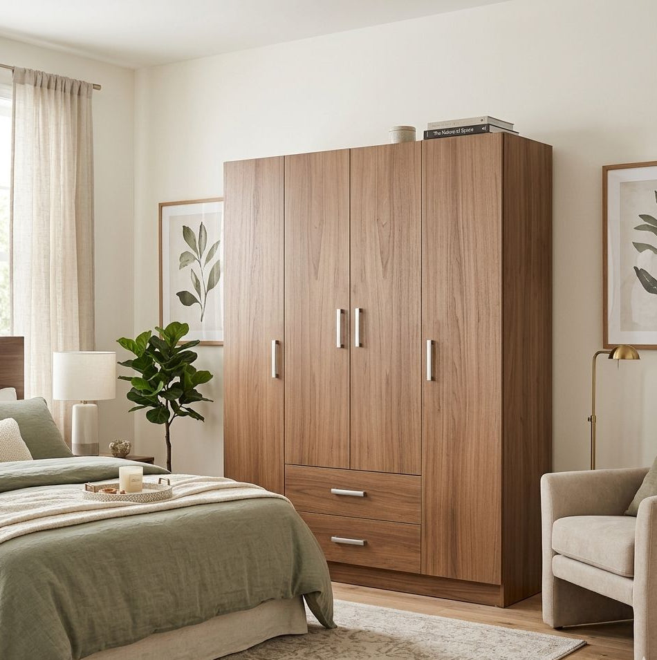 Armoire Maron 4 battant